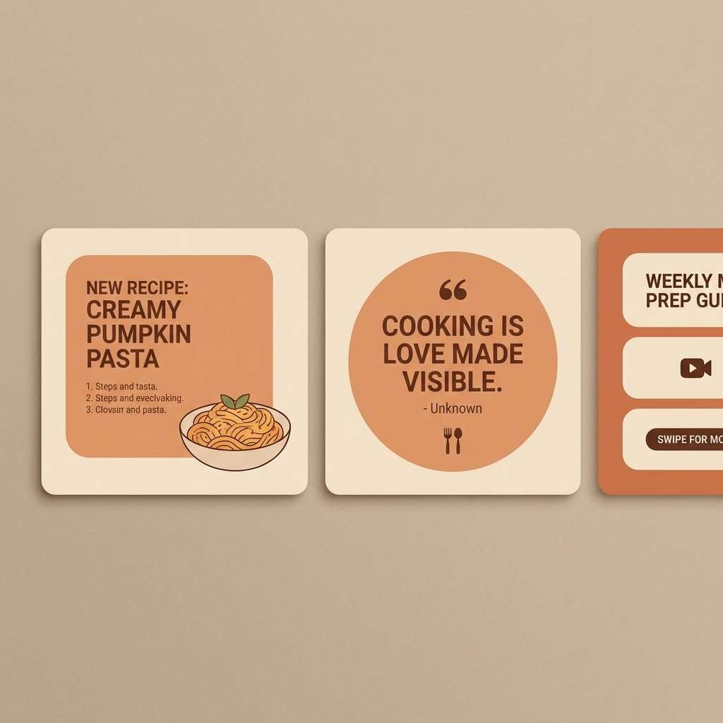 warm social media templates