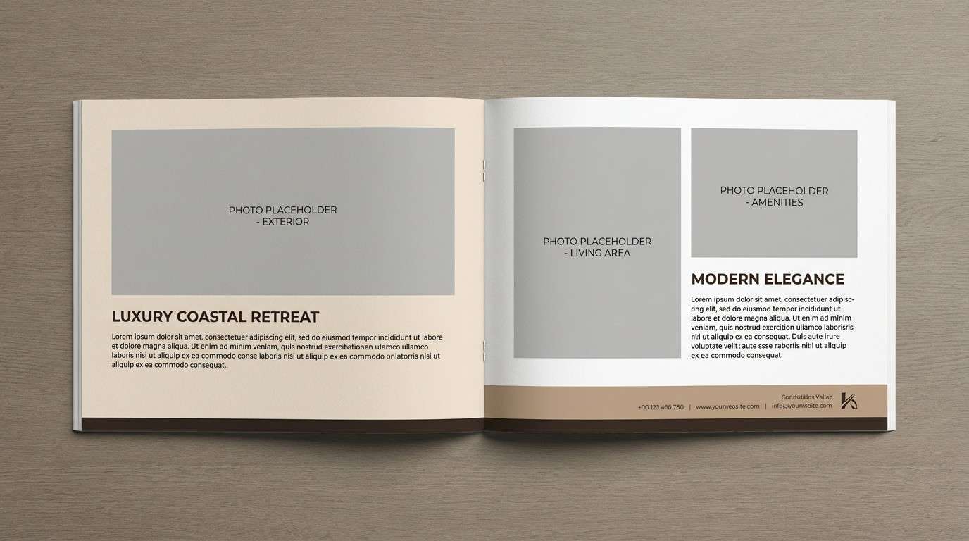 luxury brochure layout