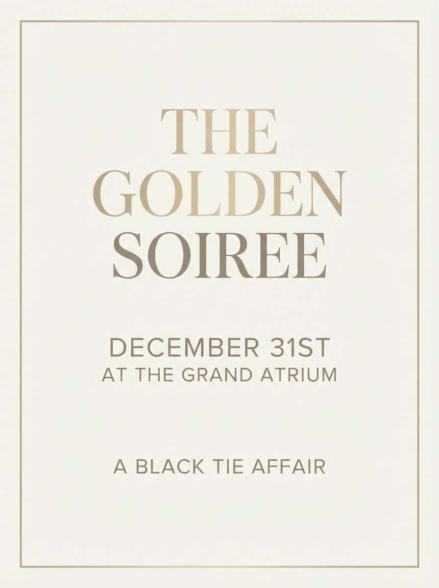 champagne taupe flyer