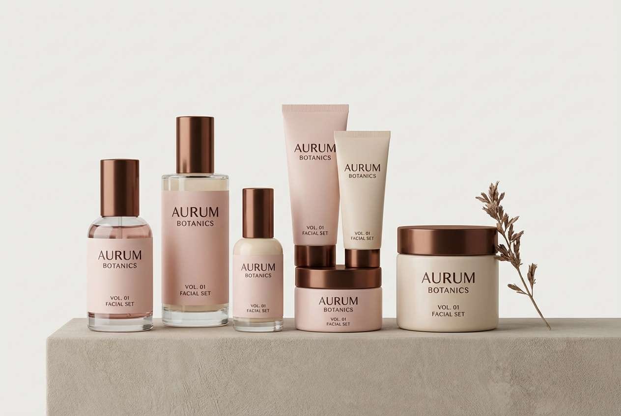 cosmetics packaging copper blush