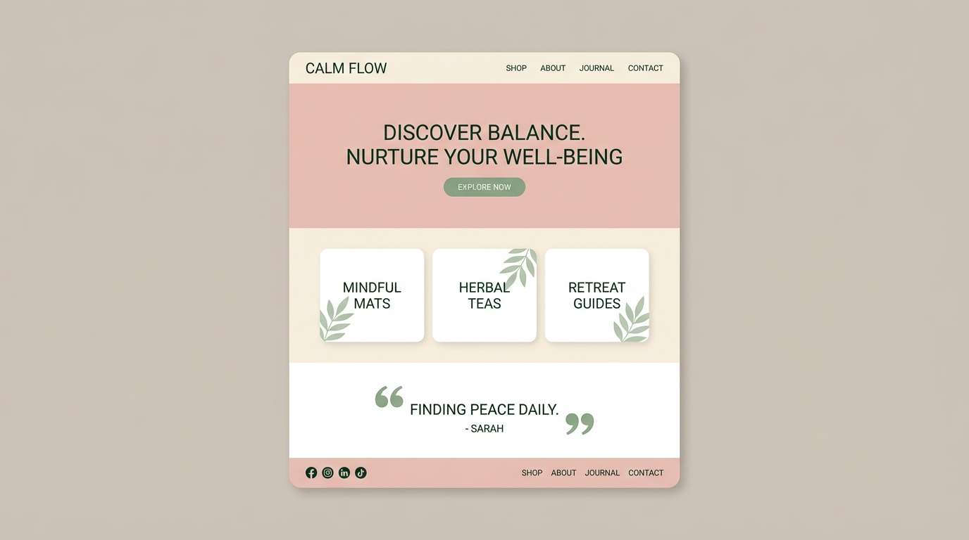 wellness ui sage blush