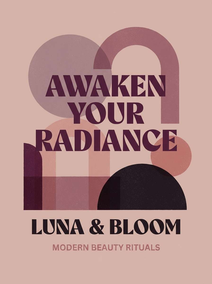 beauty poster in rosy tones