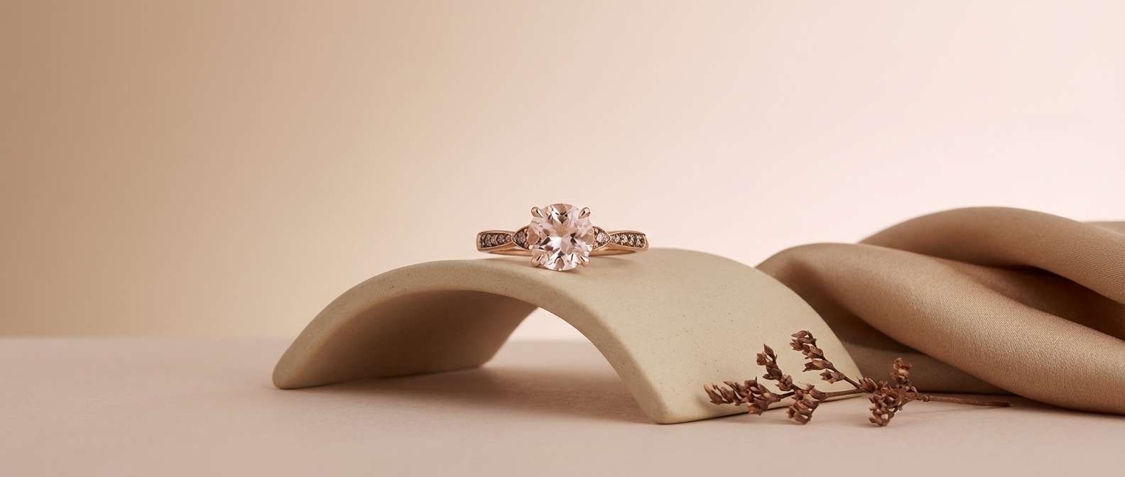 jewelry ad blush beige