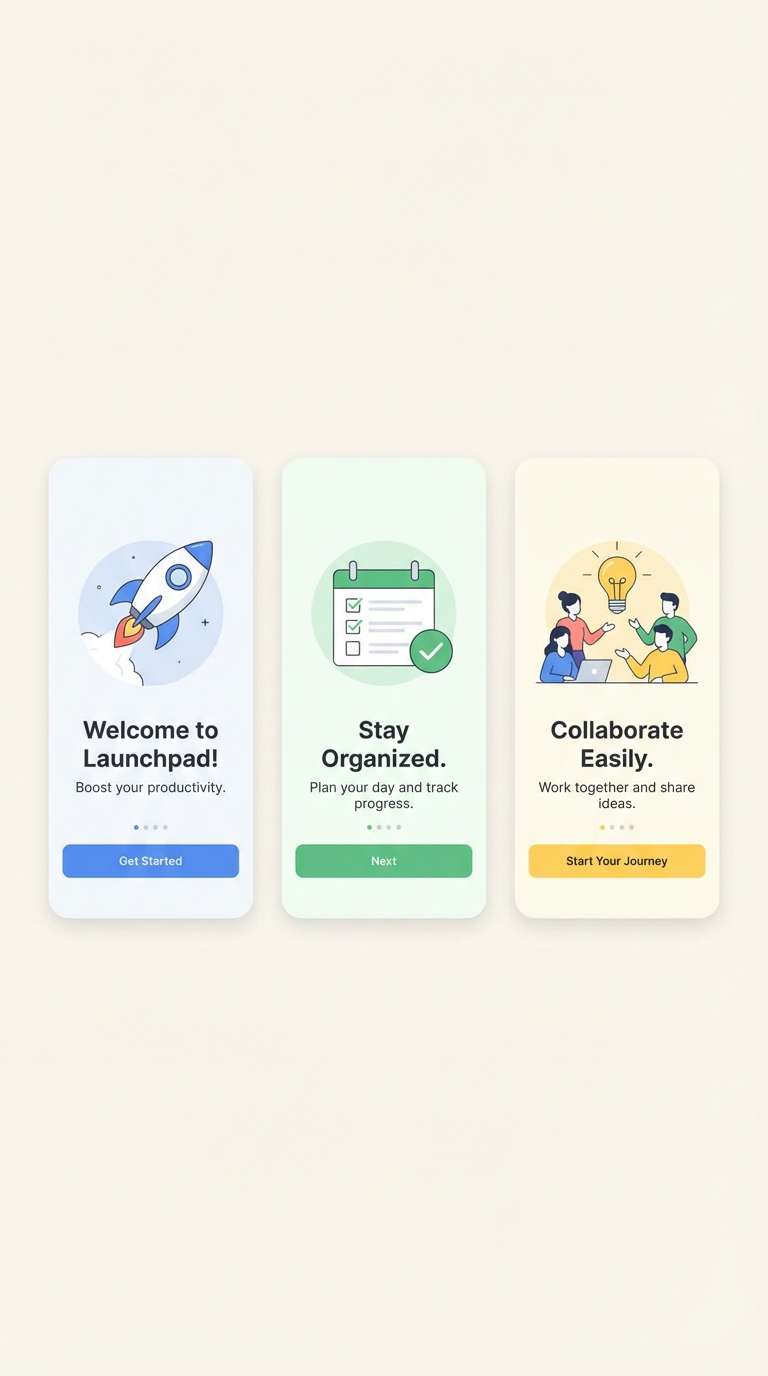 charcoal onboarding ui