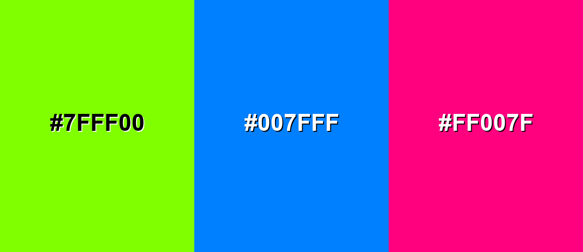 triadic combinations of chartreuse-color