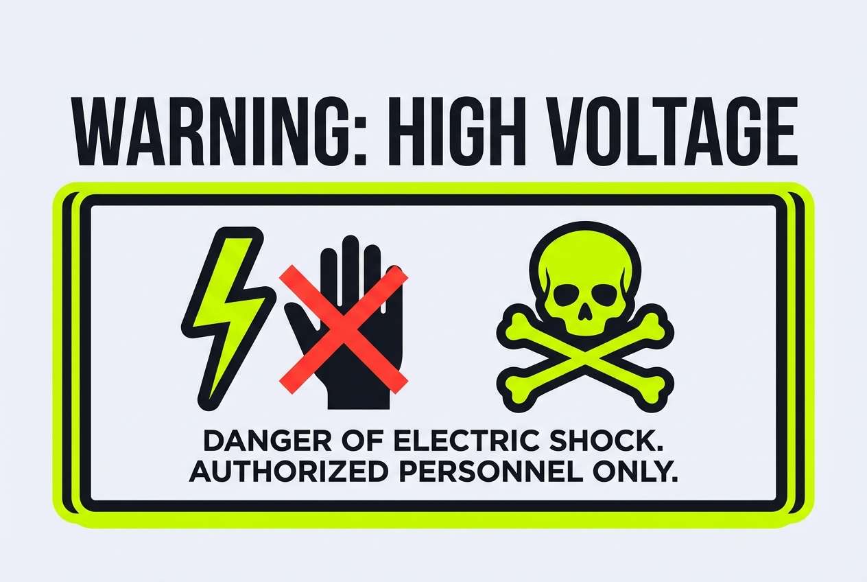 warning label graphic