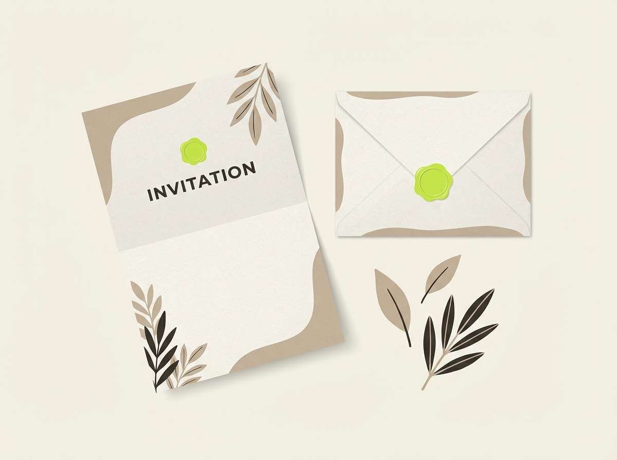 minimal stationery set