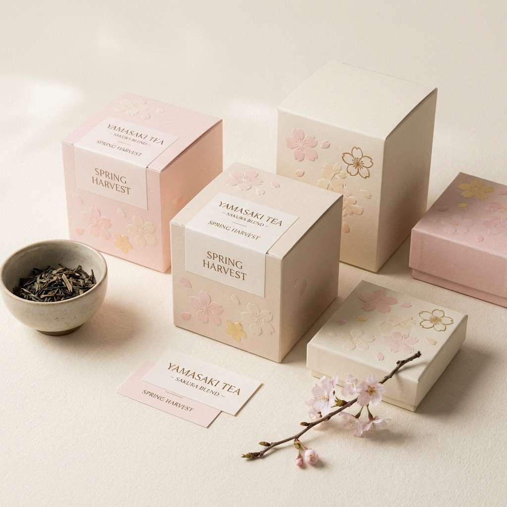 pastel tea packaging