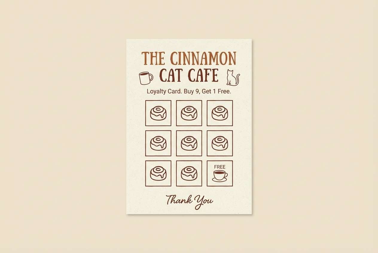 cafe loyalty card
