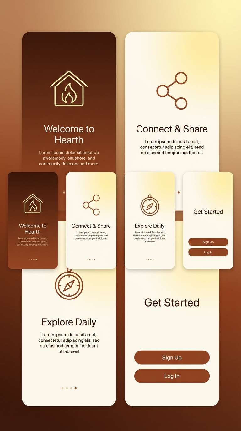 app onboarding screens