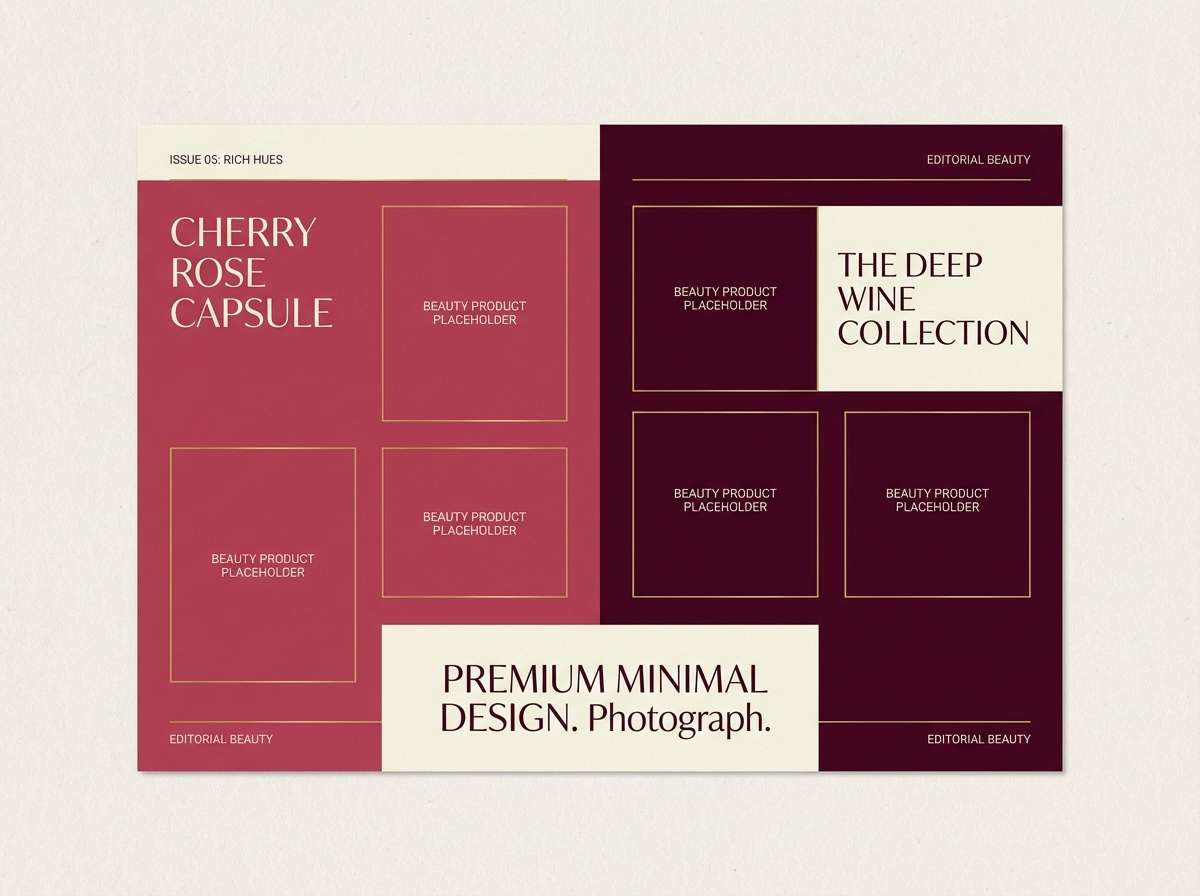 cherry silk lookbook layout