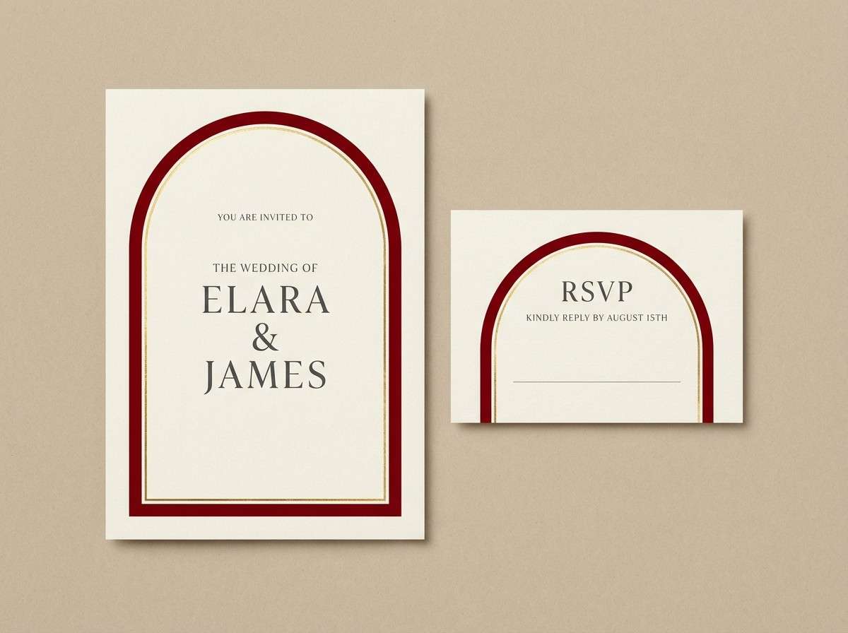 lucky envelope invitation set