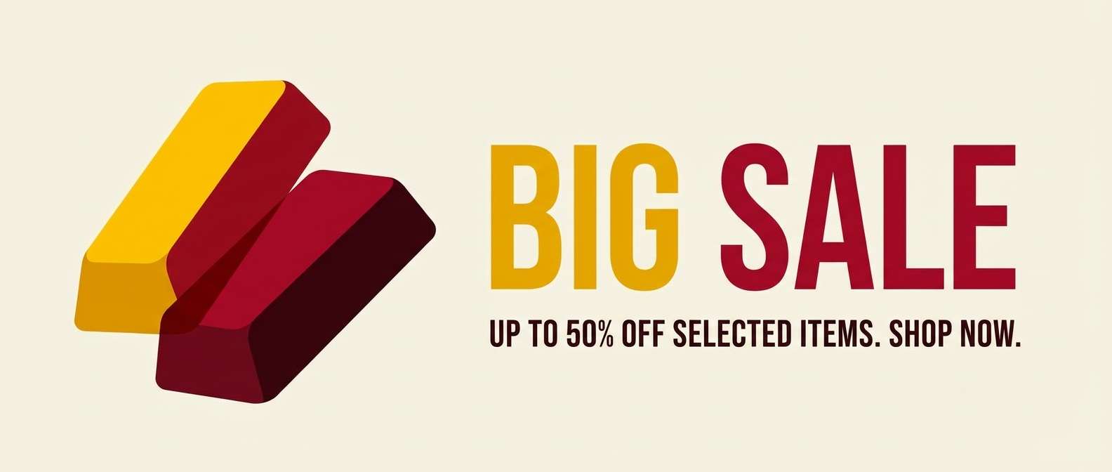 gold ingot ecommerce banner