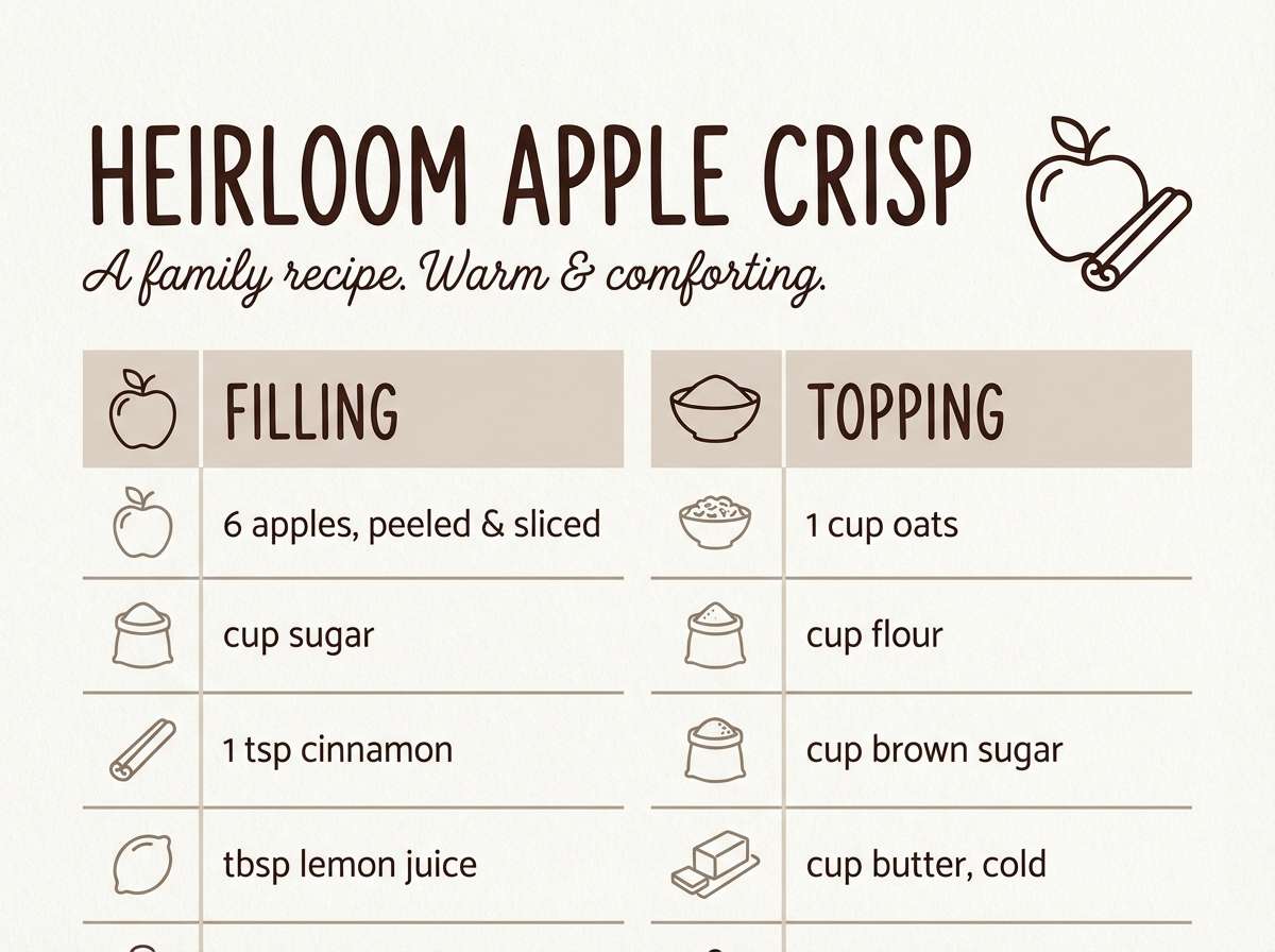 recipe header in farmhouse browns