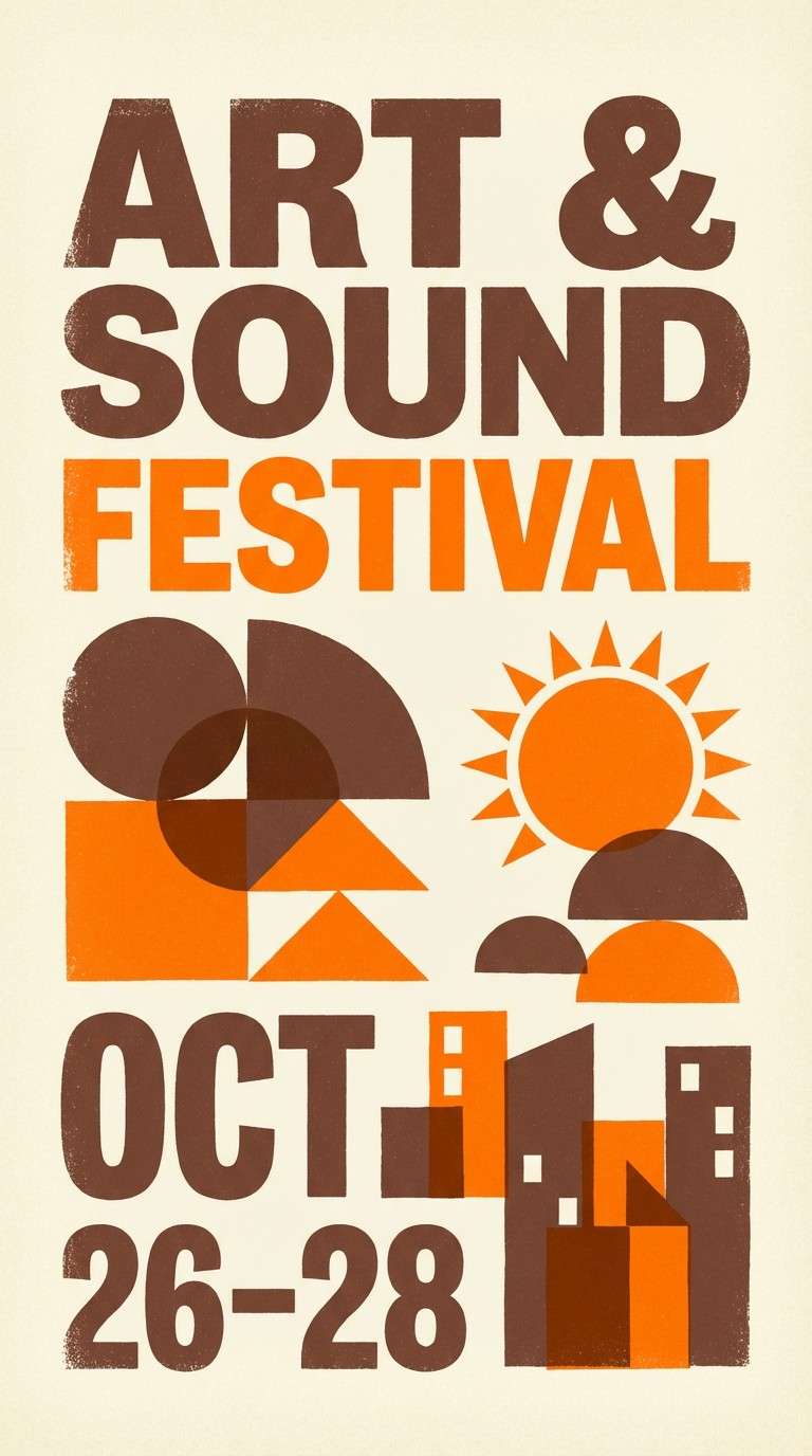 cocoa orange event poster