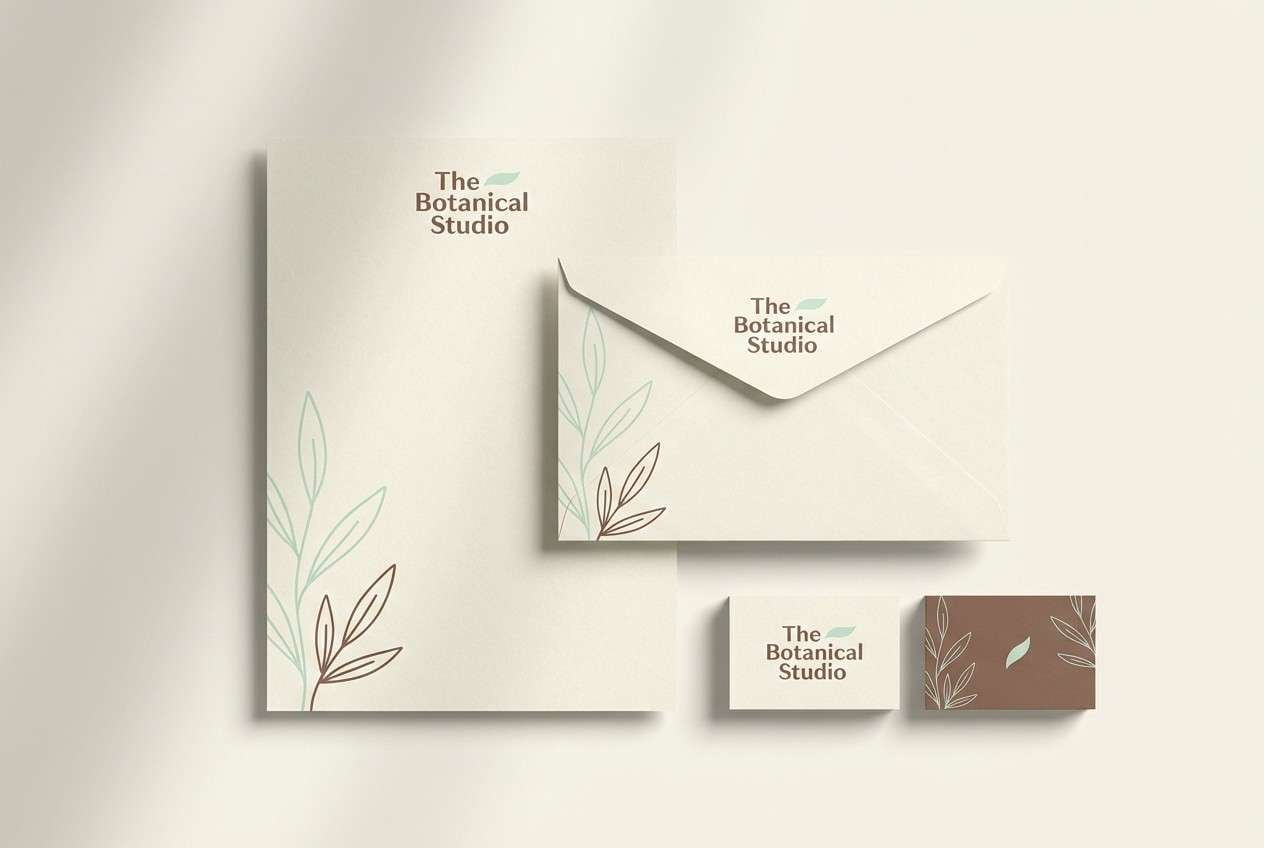 botanical stationery set