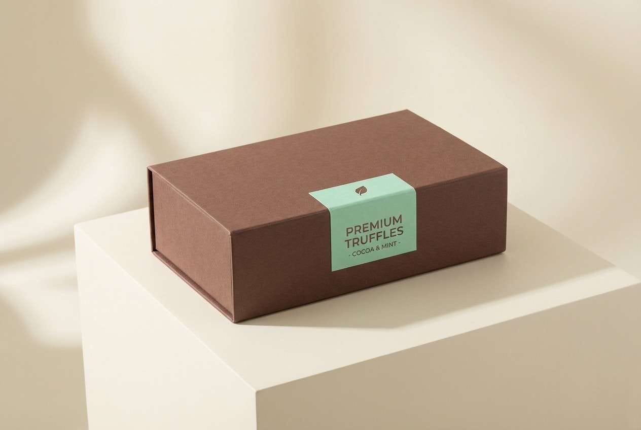 mint truffle box packaging