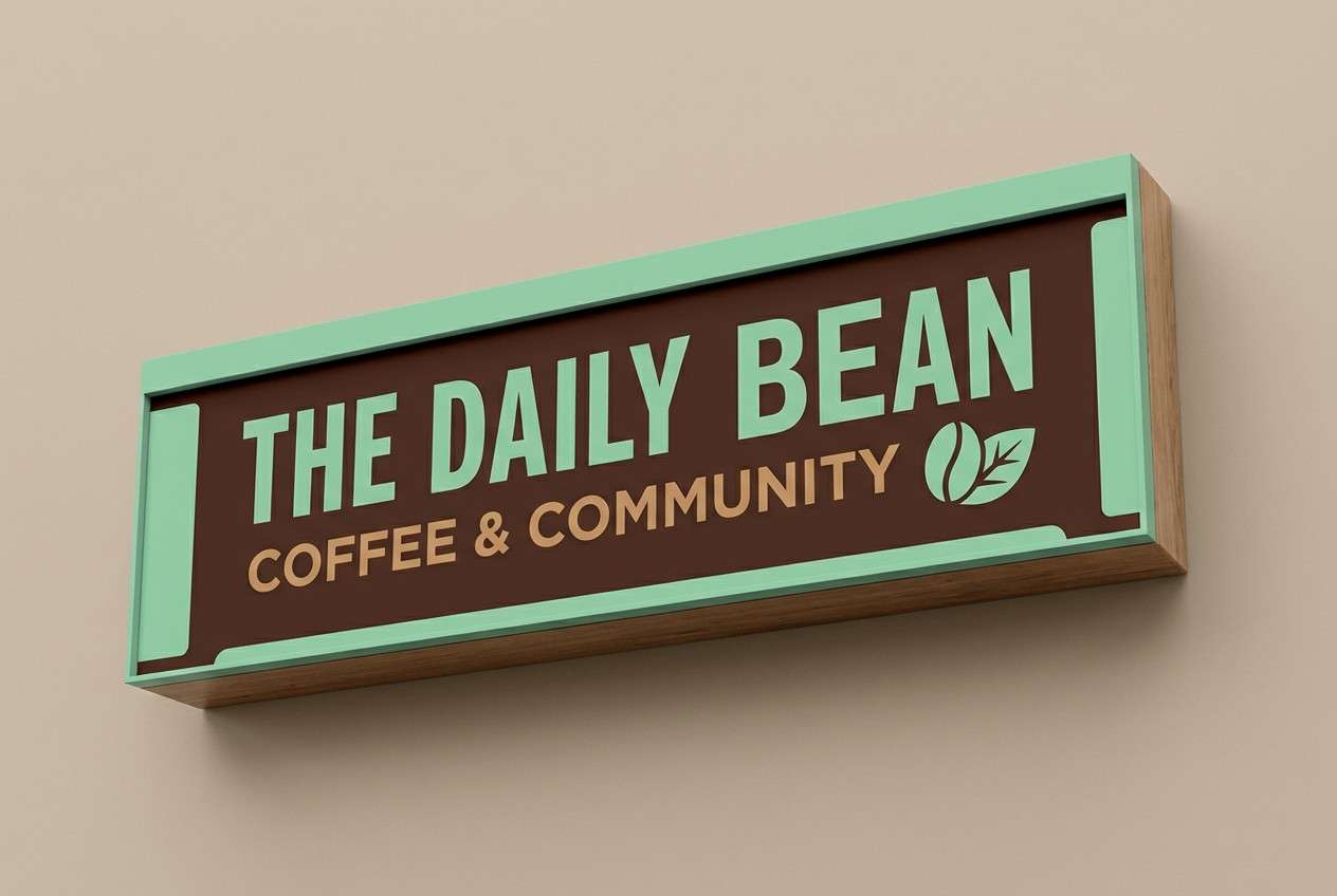 mint bistro store sign