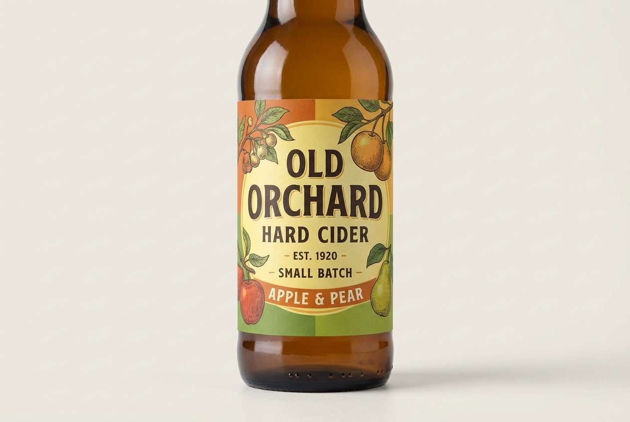 cider bottle label