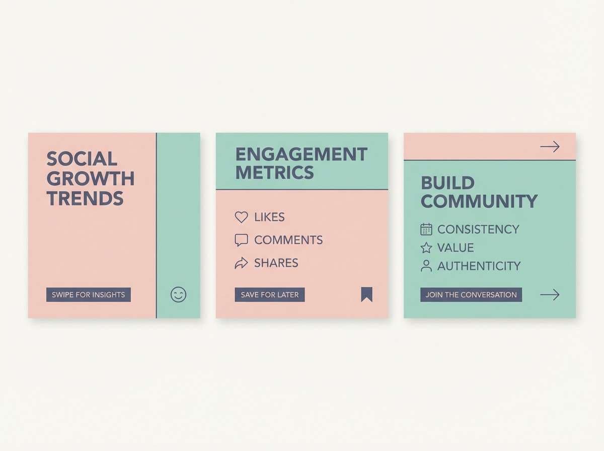 pastel social carousel