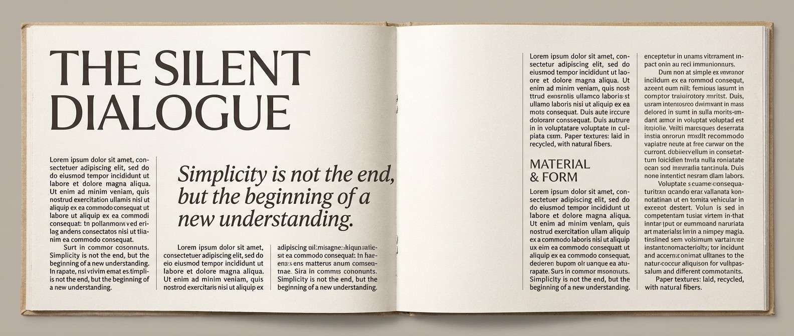 moody editorial magazine layout