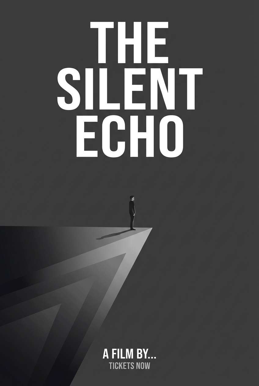 cinematic grayscale poster design