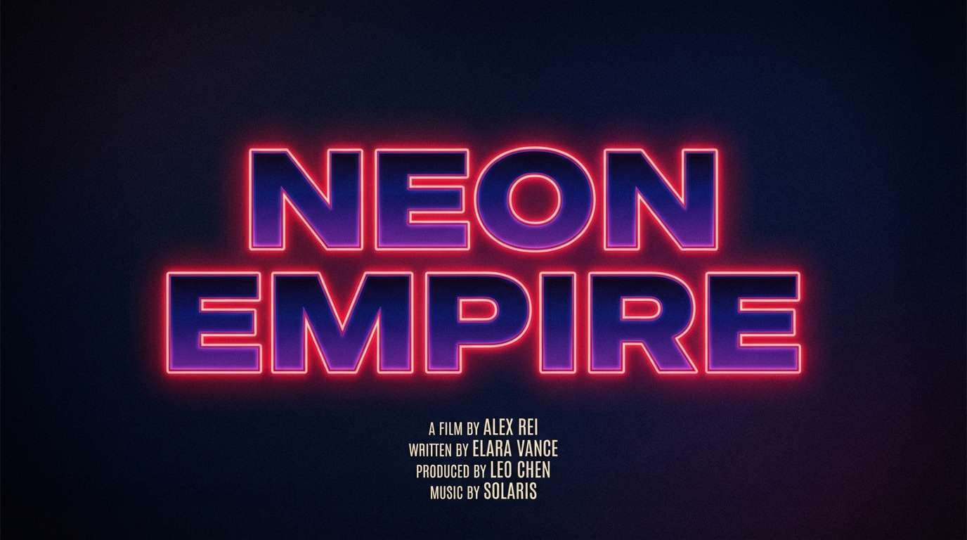 cinematic title card design
