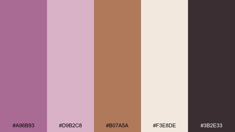 cinnamon market color palette with hex codes
