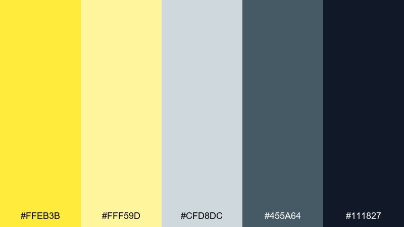 citrus and charcoal lemon color palette with hex codes