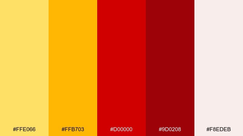 citrus brick color palette with hex codes