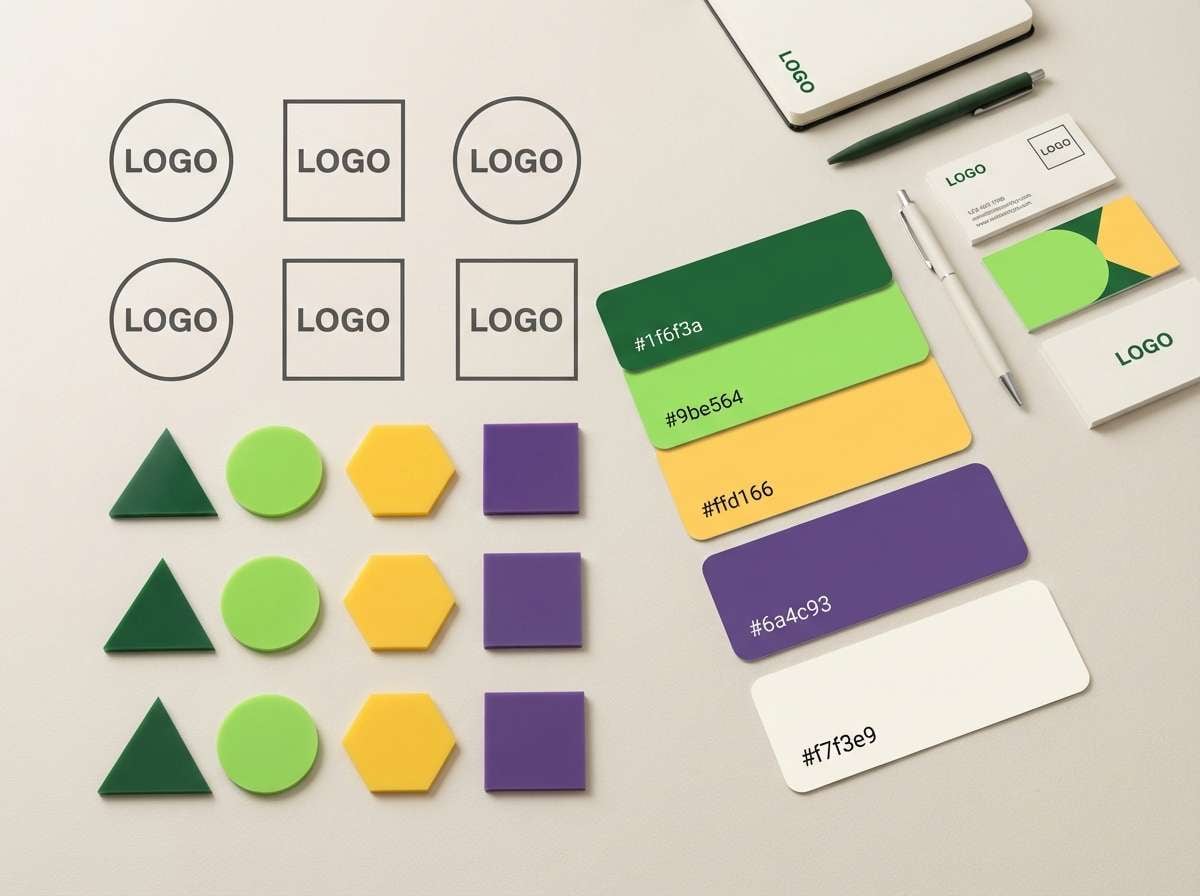 startup brand kit layout