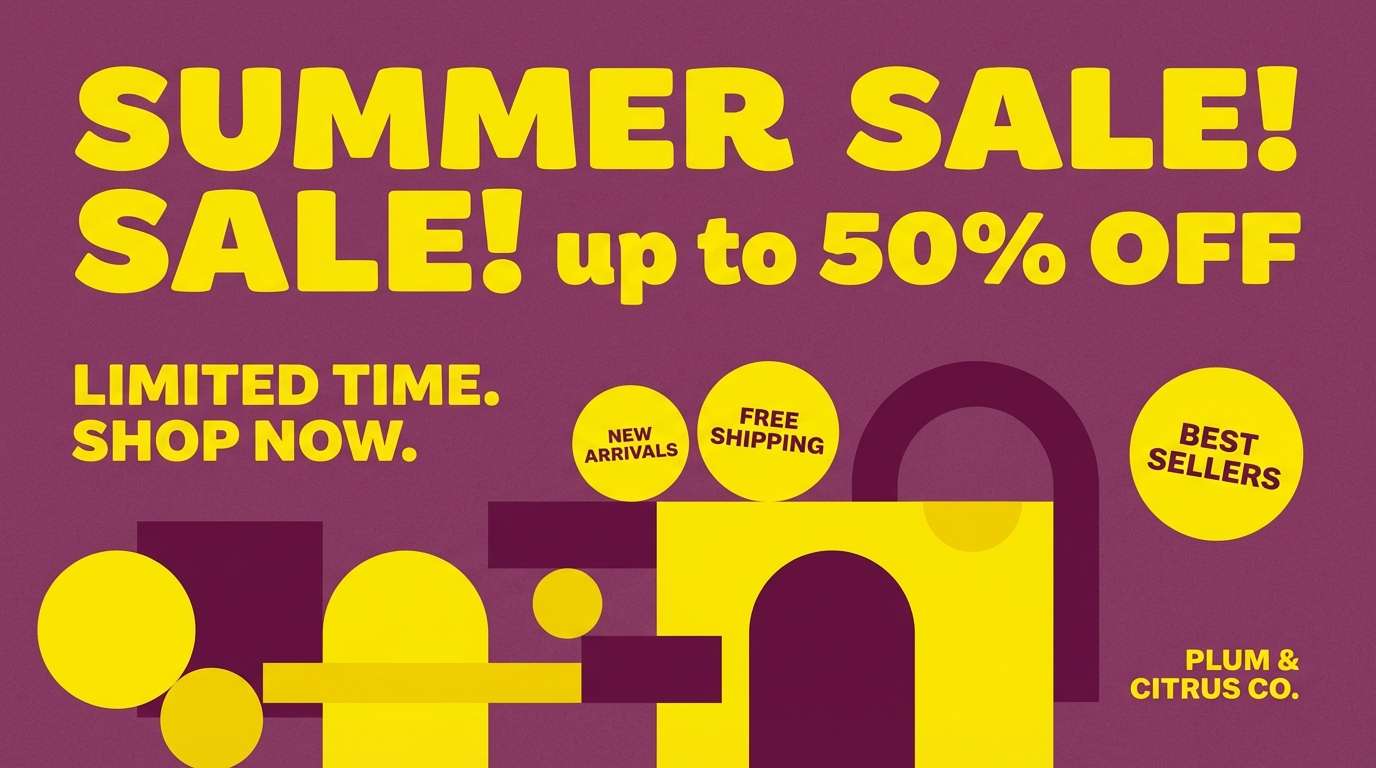 bold promo banner design