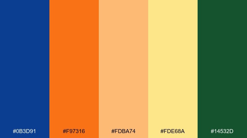 citrus resolution new year color palette with hex codes
