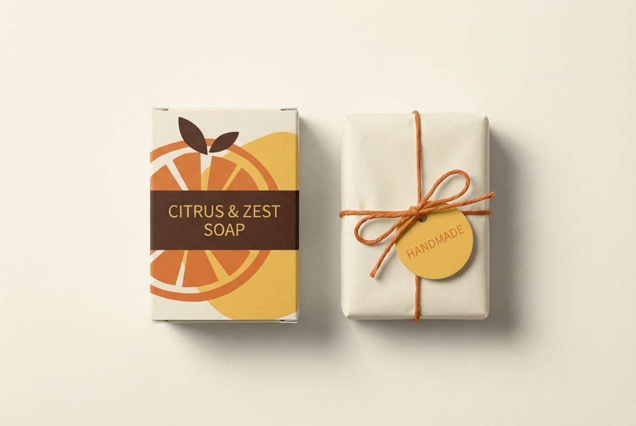 citrus soap packaging