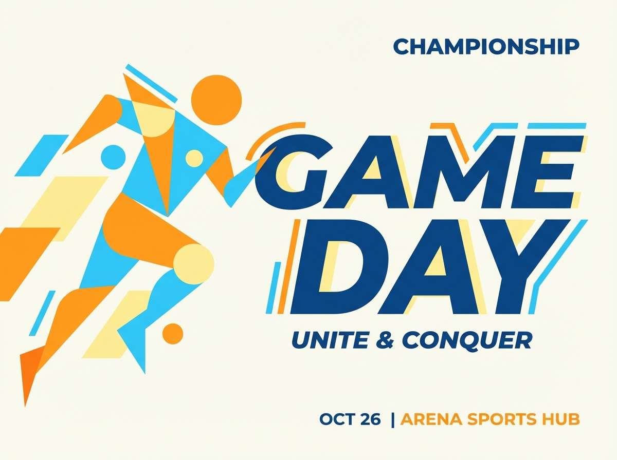 sport poster graphic