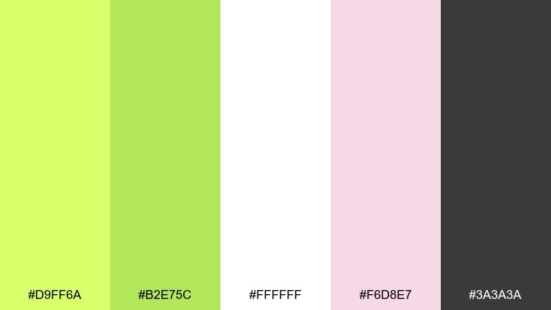 citrus wedding lime color palette with hex codes