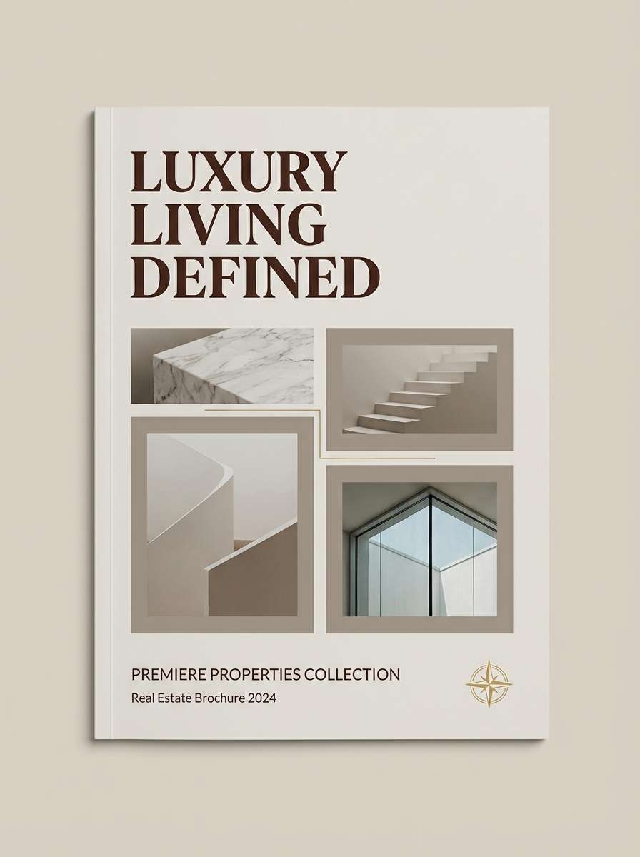 taupe brochure cover