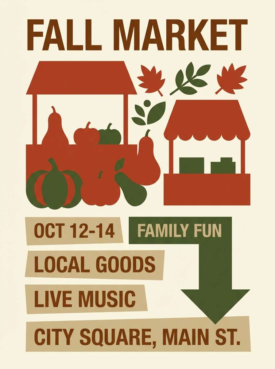 fall market poster