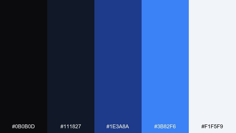 classic nautical color palette with hex codes