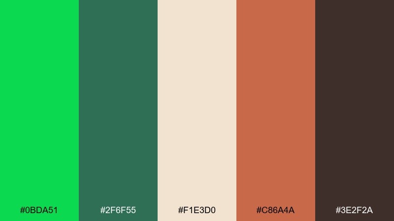 clay and malachite malachite color palette with hex codes