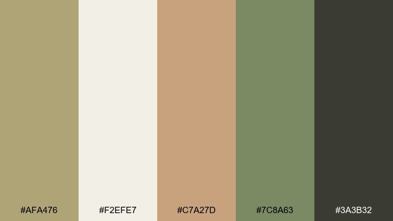 clay and sage color palette with hex codes