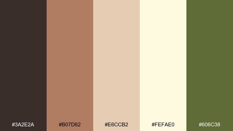 clay handmade ecommerce color palette with hex codes