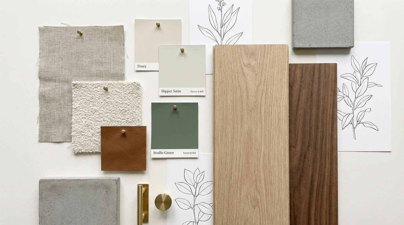 clay rose interior moodboard