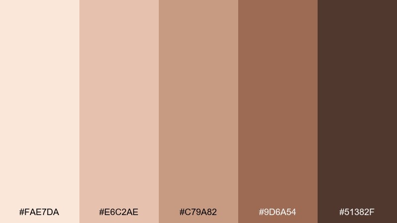 clay satin skin color palette with hex codes