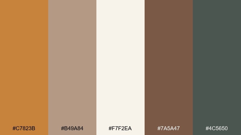 clay studio neutrals color palette with hex codes