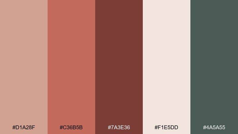clay studio studio color palette with hex codes