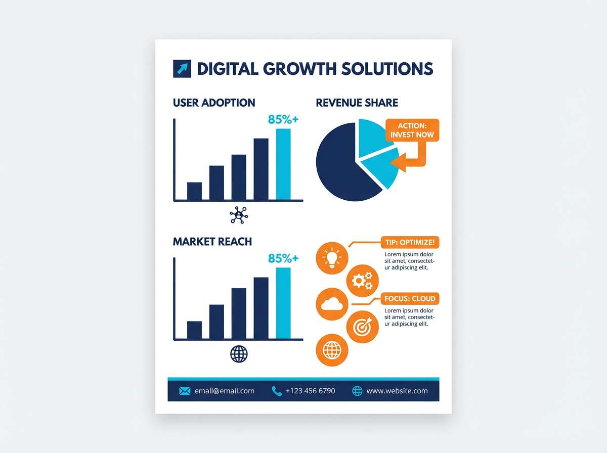 clean infographic with bold callouts