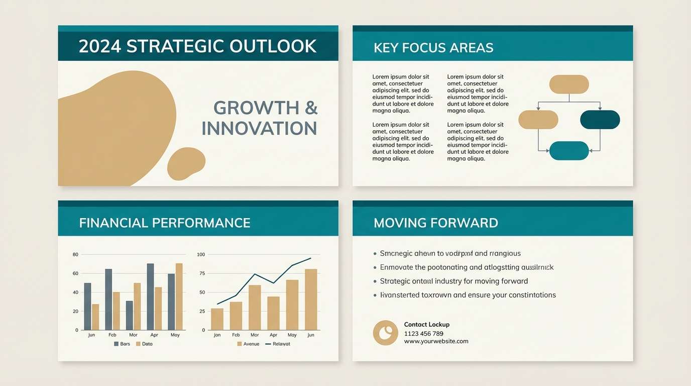 minimal dark turquoise scheme pitch deck