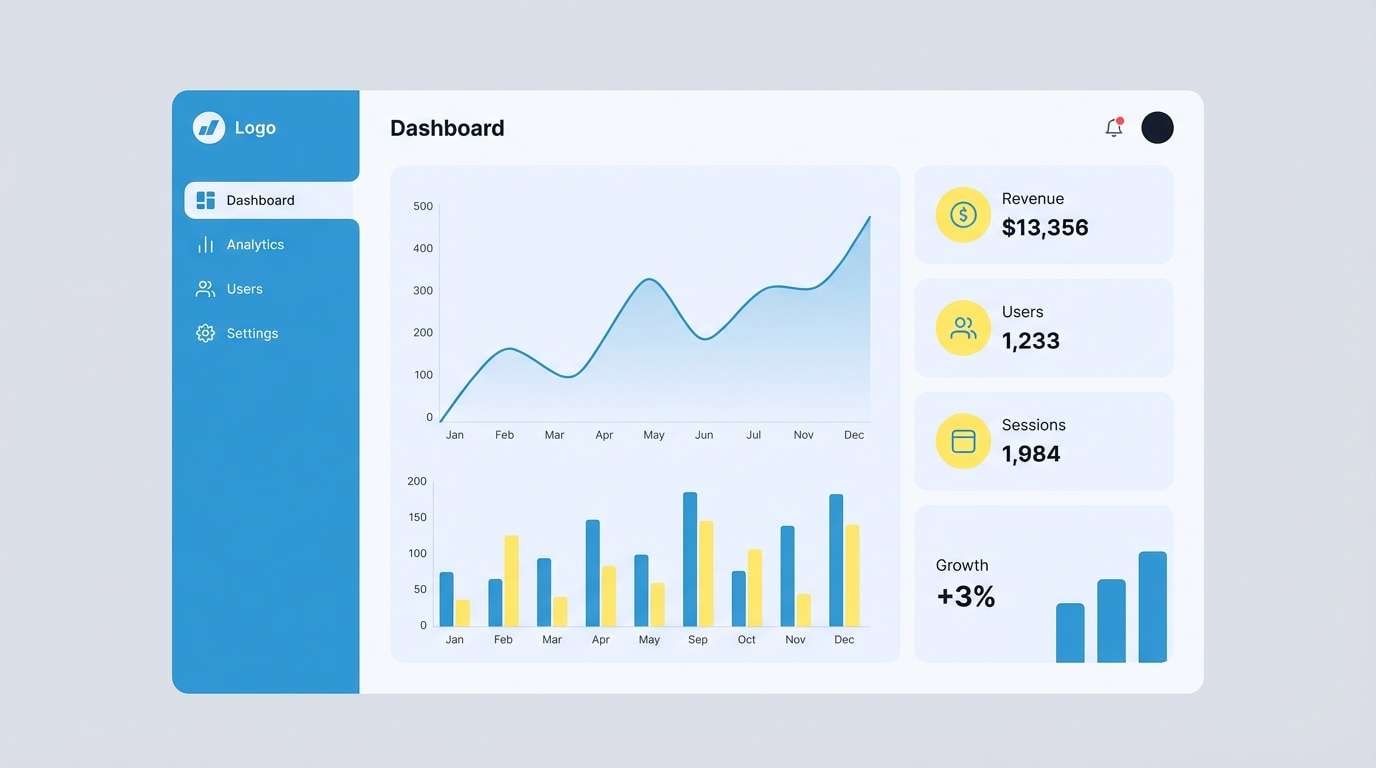 dashboard ui mockup
