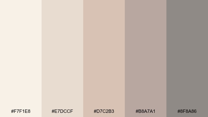 cloud milk dreamy color palette with hex codes